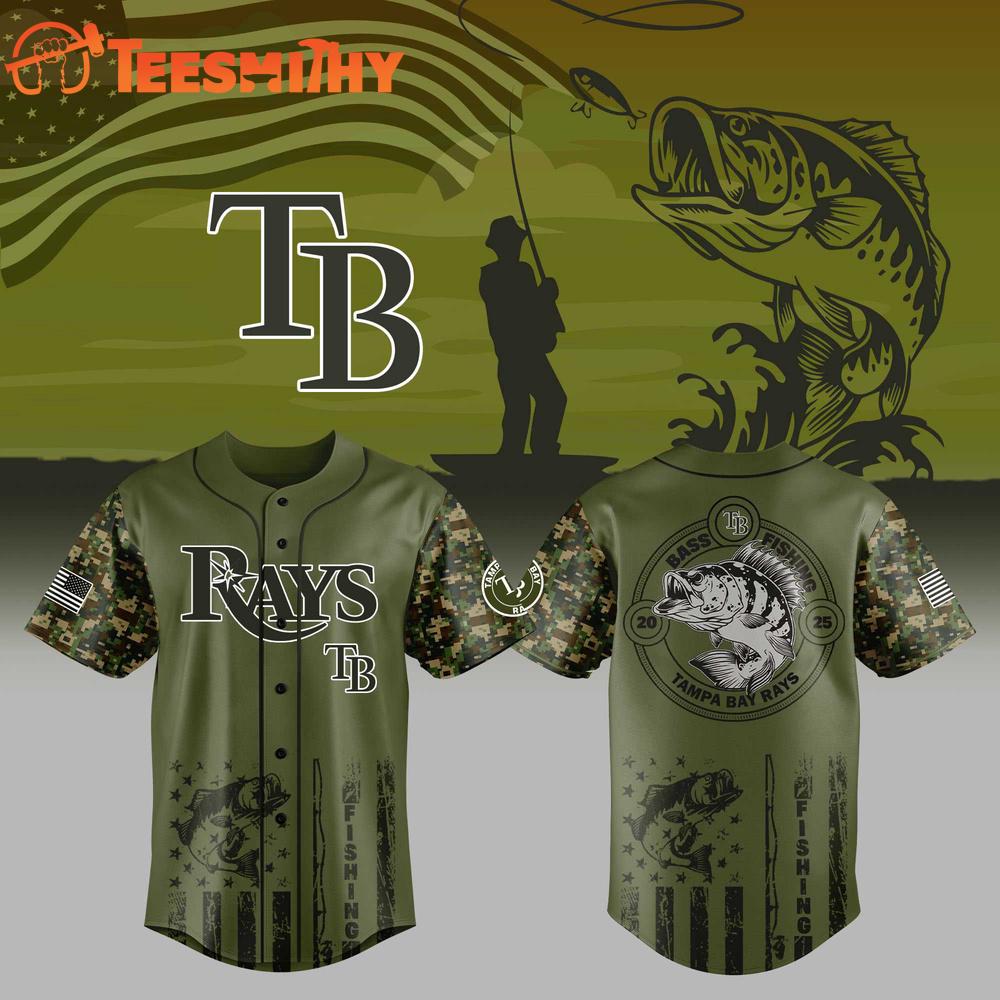Tampa Bay Rays x Bass Fishing Jersey Limited Edition Custom Baseball Jersey