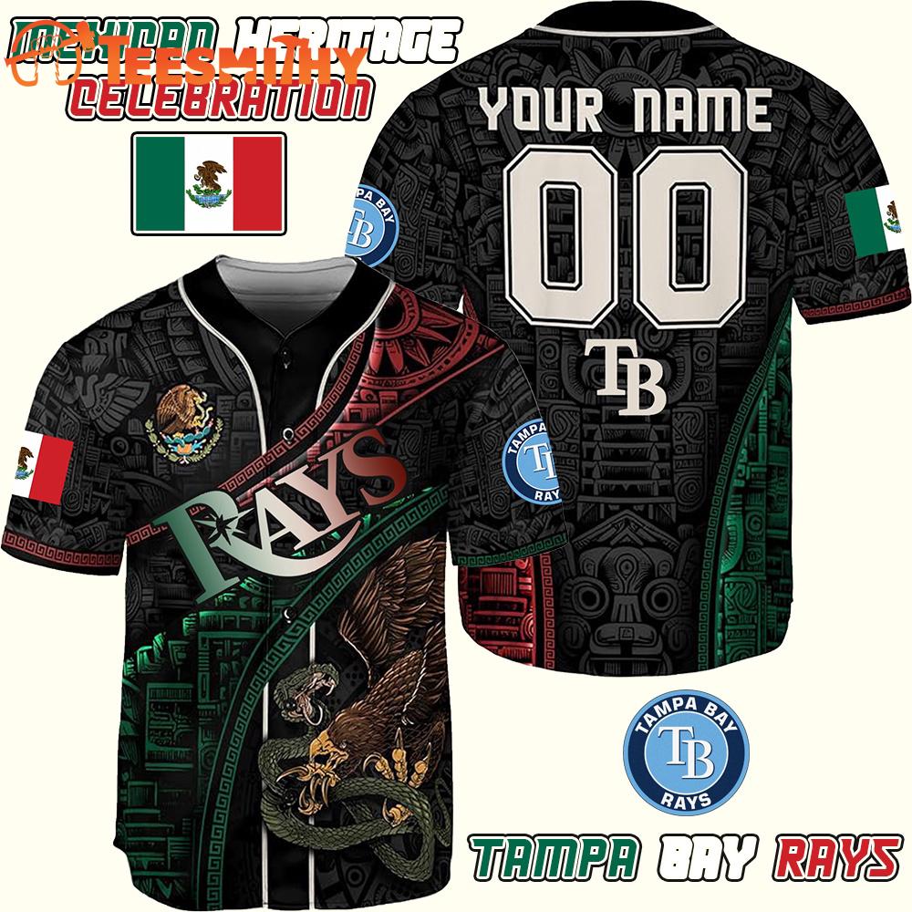 Tampa Bay Rays x Mexican Heritage Celebration Custom Baseball Jersey