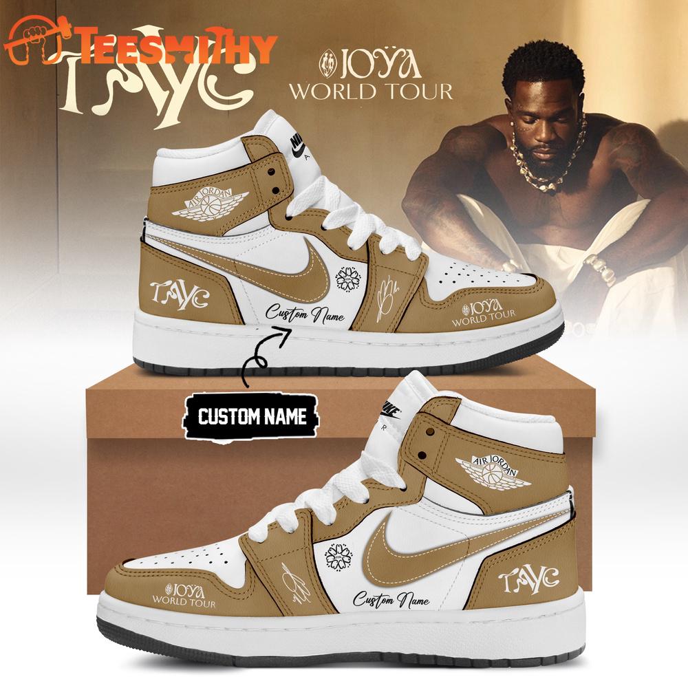 Tayc JOYA TOUR Limited Edition Signature 2026 Air Jordan 1 Hightop Shoes