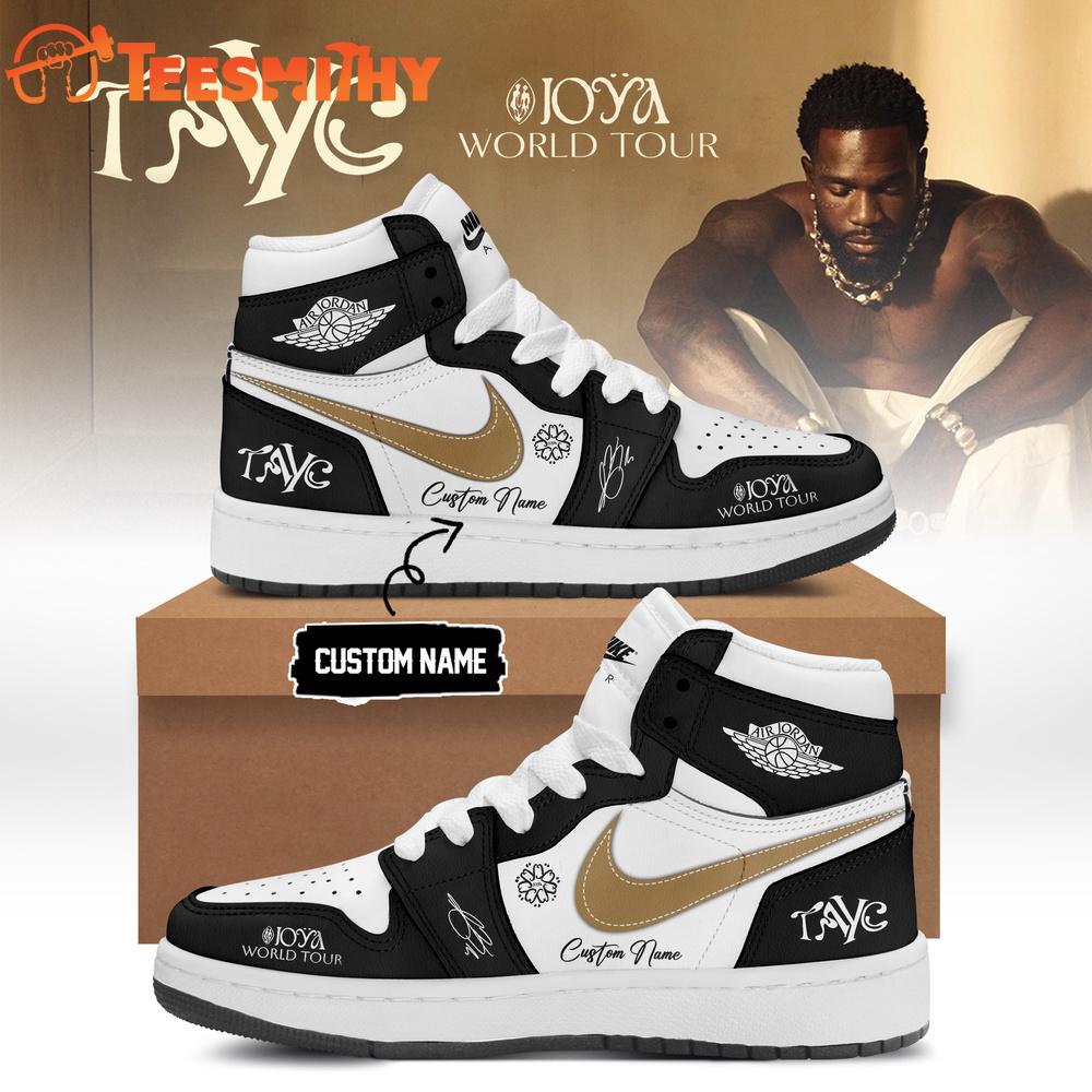 Tayc JOYA TOUR Limited Edition Signature 2026 Black Air Jordan 1 Shoes