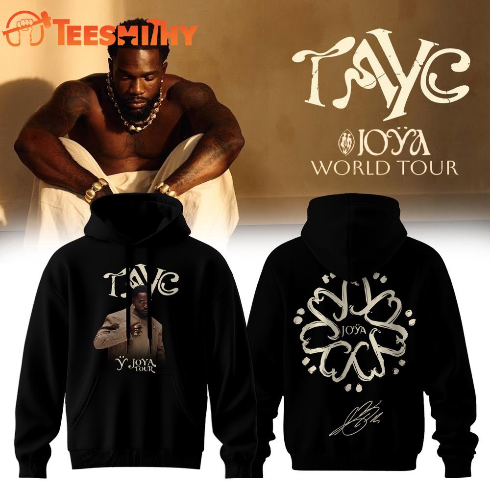 Tayc JOYA TOUR Limited Edition Signature 2026 Black Hoodie