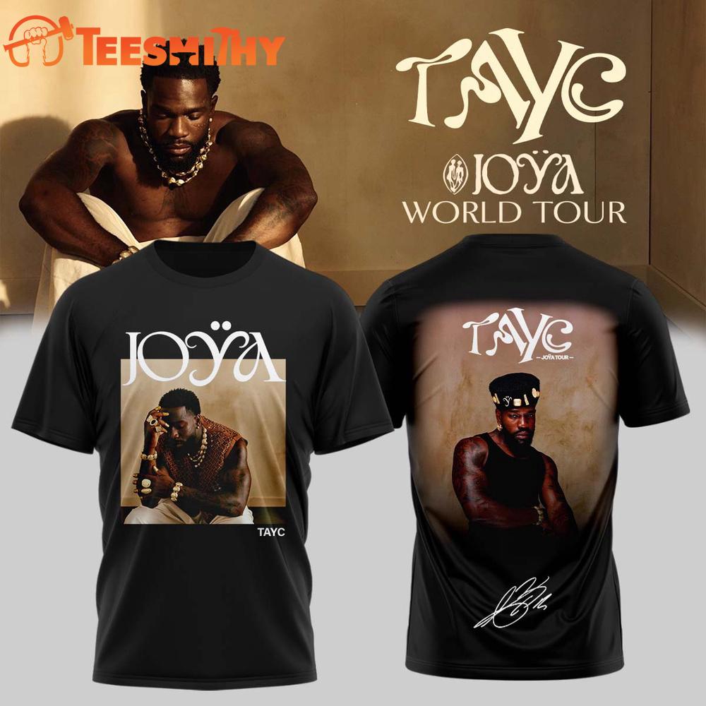 Tayc JOYA TOUR Limited Edition Signature 2026 New Design T Shirt