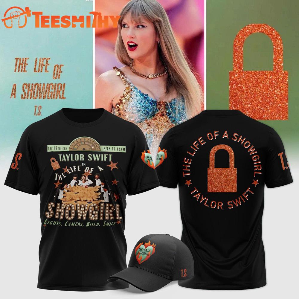 Taylor Swift The Life of a Showgirl 2025 Black Shirt Taylor Swift The Life of a Showgirl 2025 Black Shirt