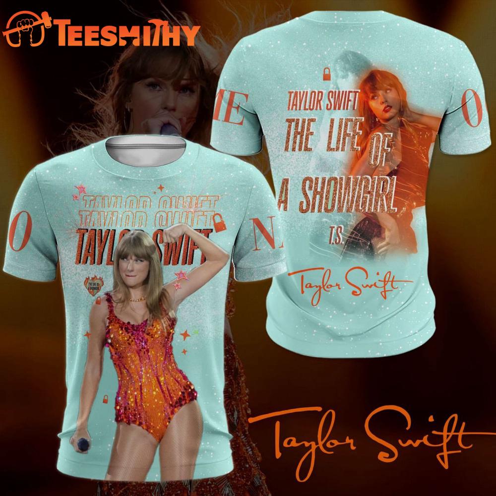 Taylor Swift The Life Of A Showgirl 2025 Graphic 3D Shirt Taylor Swift The Life Of A Showgirl 2025 Graphic 3D Shirt