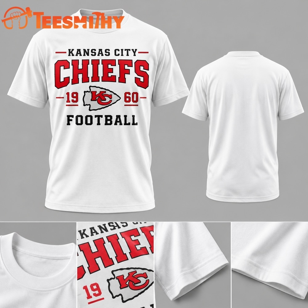 Taylor Swift x Kansas City Chiefs Football 2026 Limited Edition White T Shirt