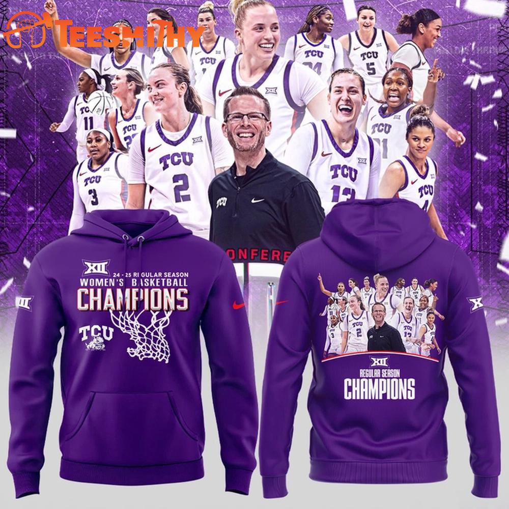 TCU Horned Frogs Big 12 Conference Champions Purple 2025 Hoodie