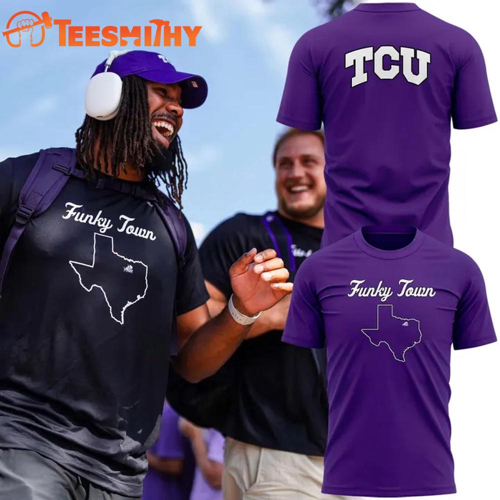 TCU Horned Frogs Football Funky Town 2025 3D Shirt