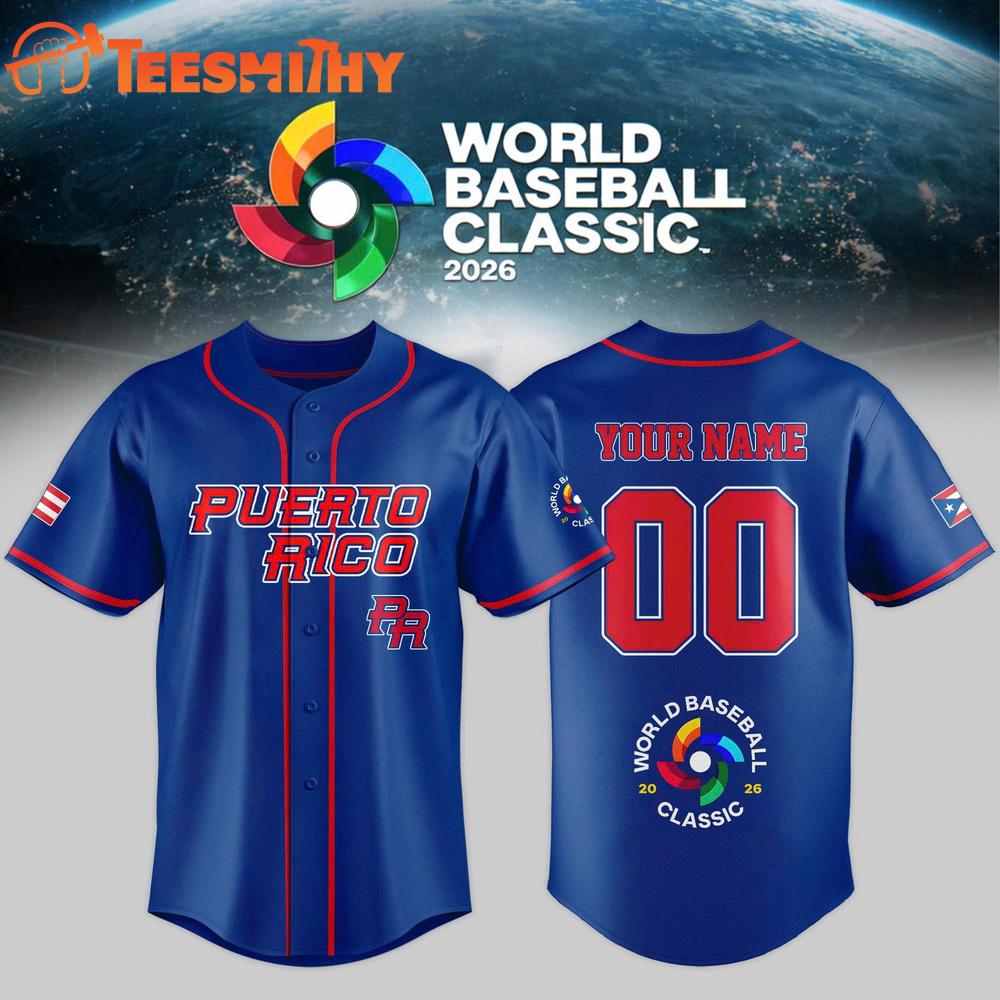 Team Puerto Rico 2026 World Baseball Classic Special New Jersey Shirt