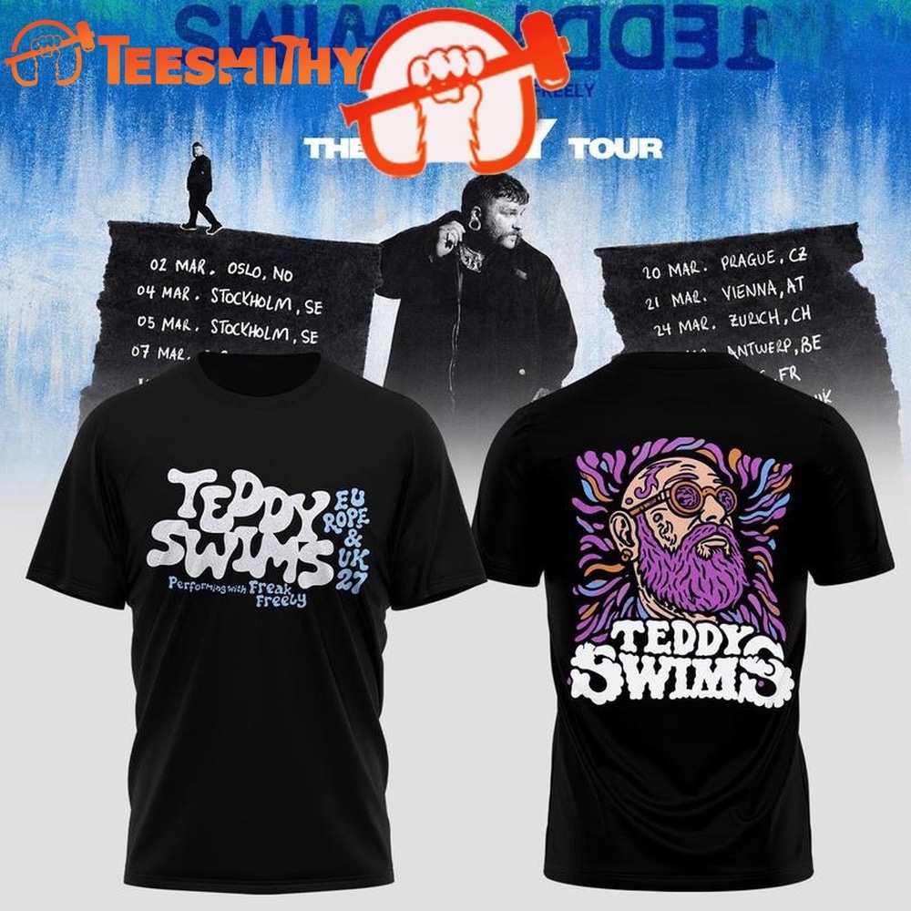 Teddy Swims The UGLY Tour Europe & UK 2027 Limited Edition T Shirt