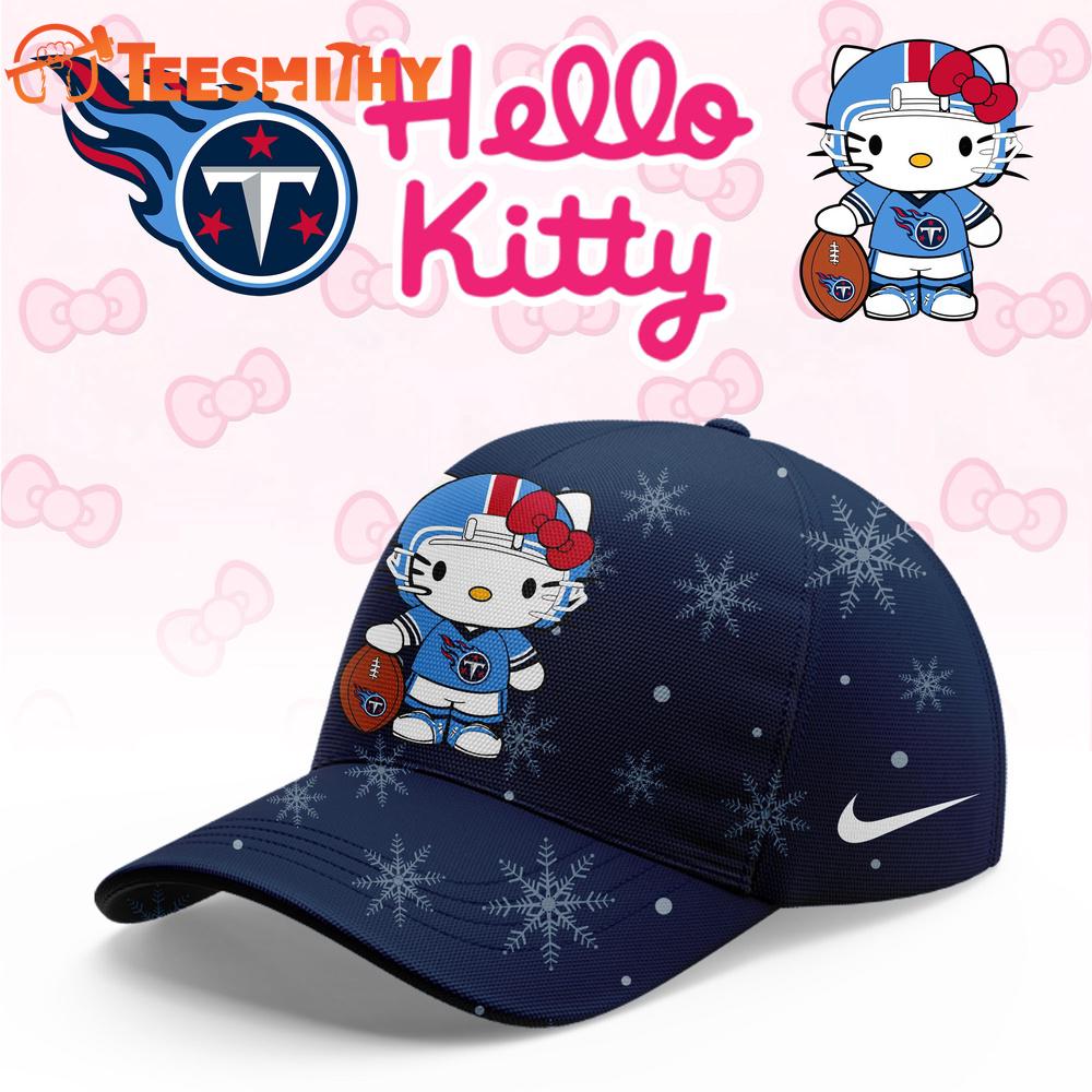 Tennessee Titans 2025 Football Christmas Hello Kitty Limited Cap Tennessee Titans 2025 Football Christmas Hello Kitty Limited Cap