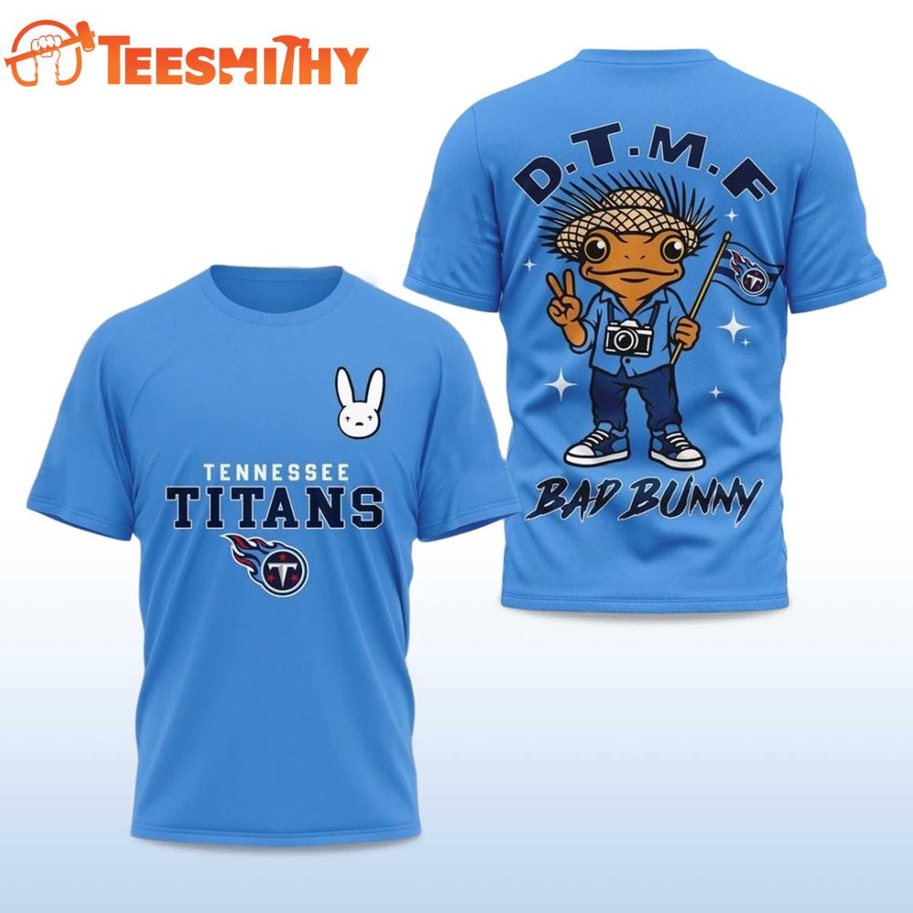 Tennessee Titans Football Bad Bunny 2026 Super Bowl LX Limited Edition 3D Shirt