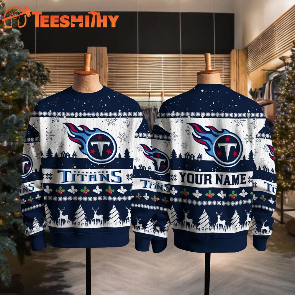 Tennessee Titans NFL Snow Ugly Christmas Sweater Tennessee Titans NFL Snow Ugly Christmas Sweater