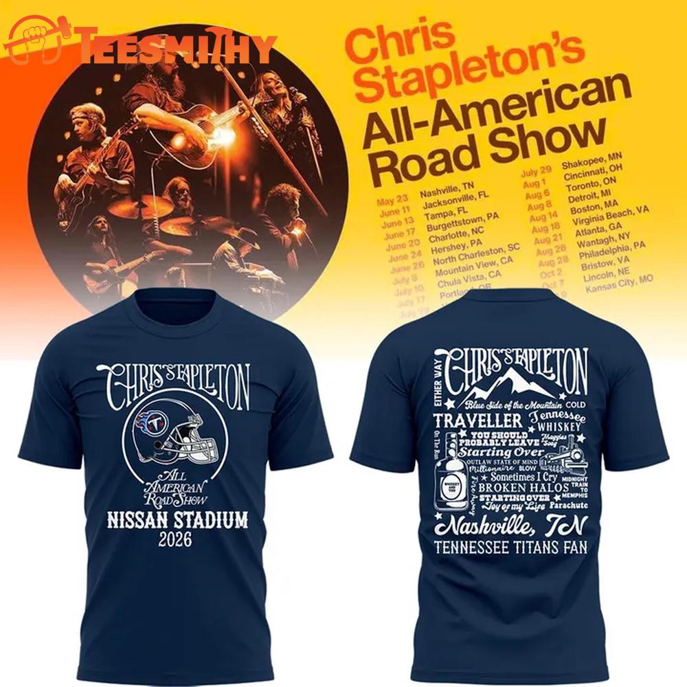 Tennessee Titans x Chris Stapleton All-American Road Show Tour 2026 T Shirt