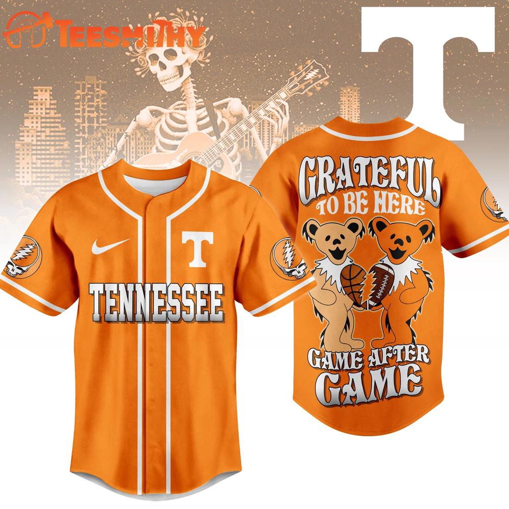 Tennessee Volunteers NCAA College Grateful Dead Sports Baseball Jersey
