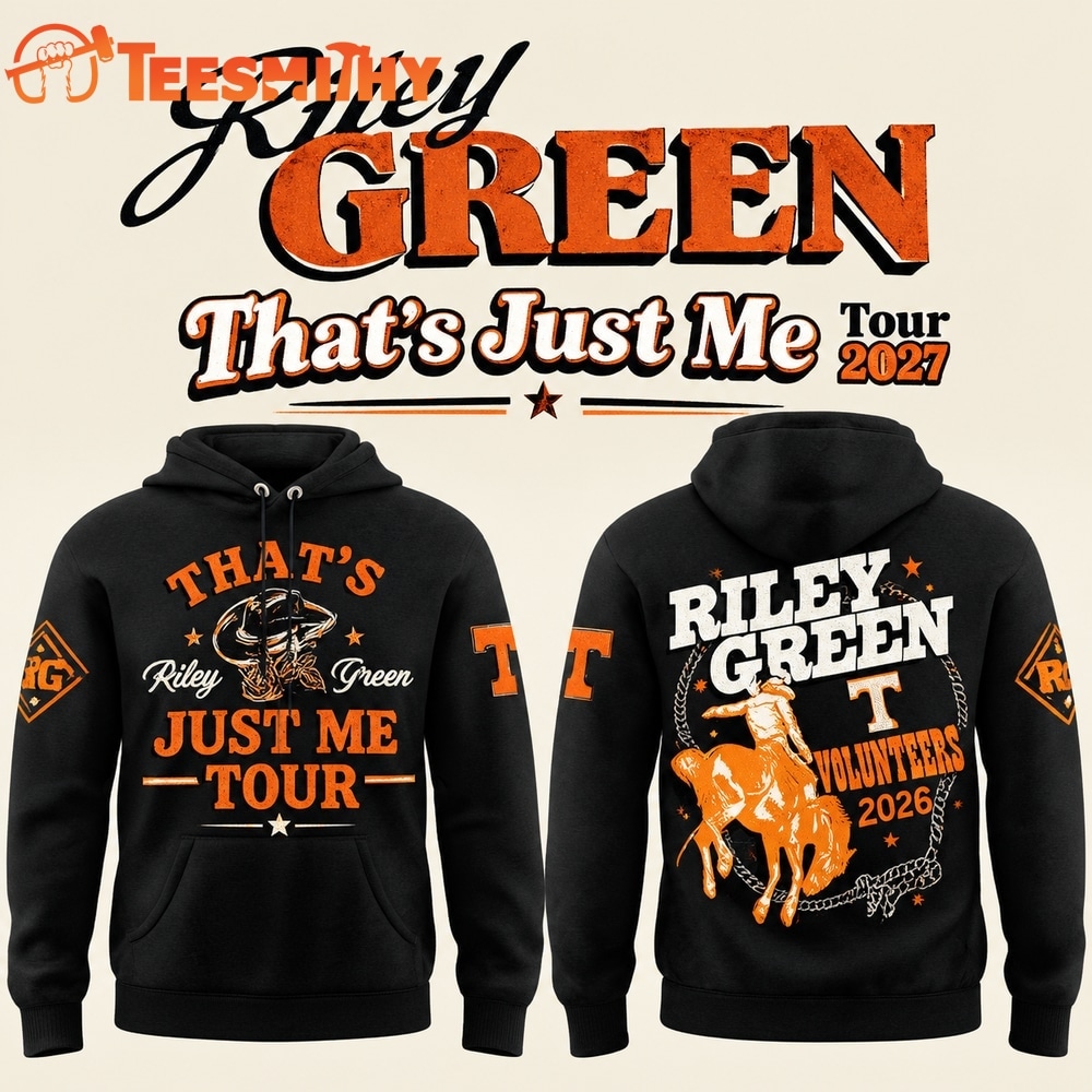Tennessee Volunteers x Riley Green Thats Just Me Tour 2026 Black Hoodie
