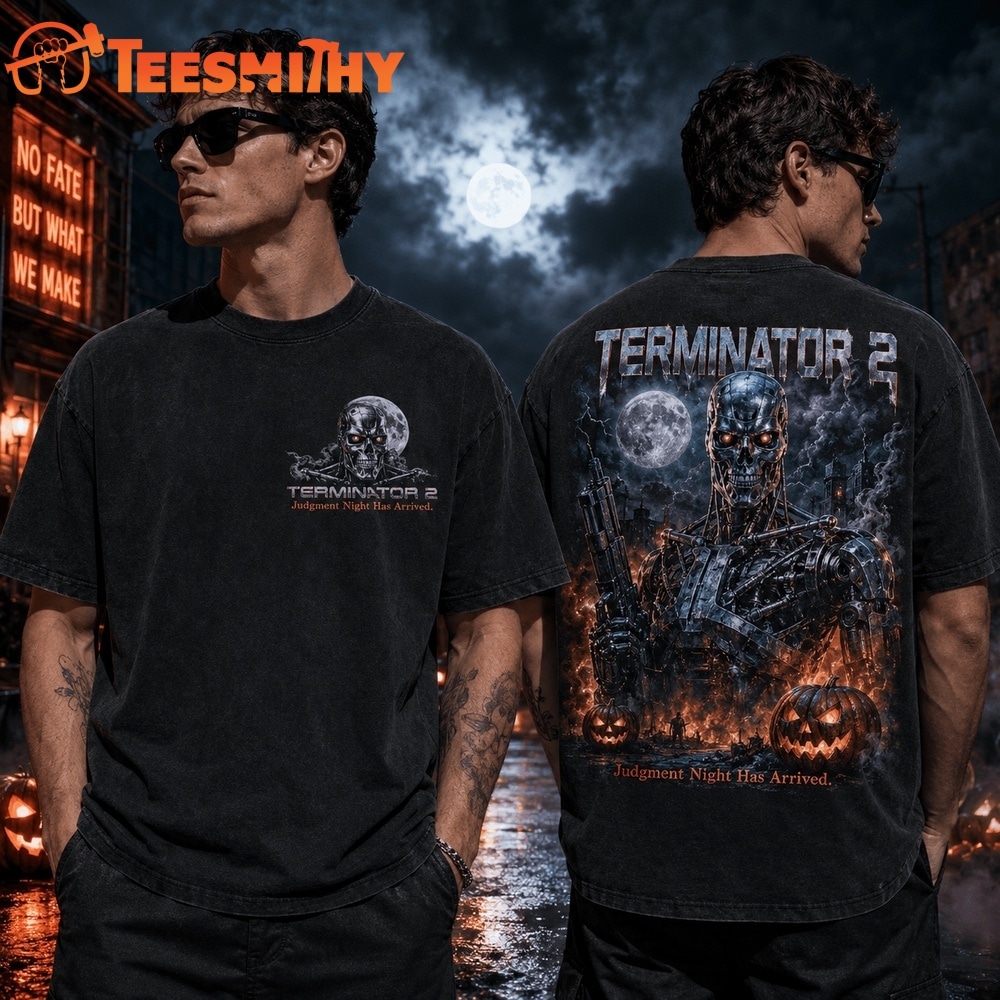 Terminator 2 Halloween Judgment Night Has Arrived 2026 3D Shirt