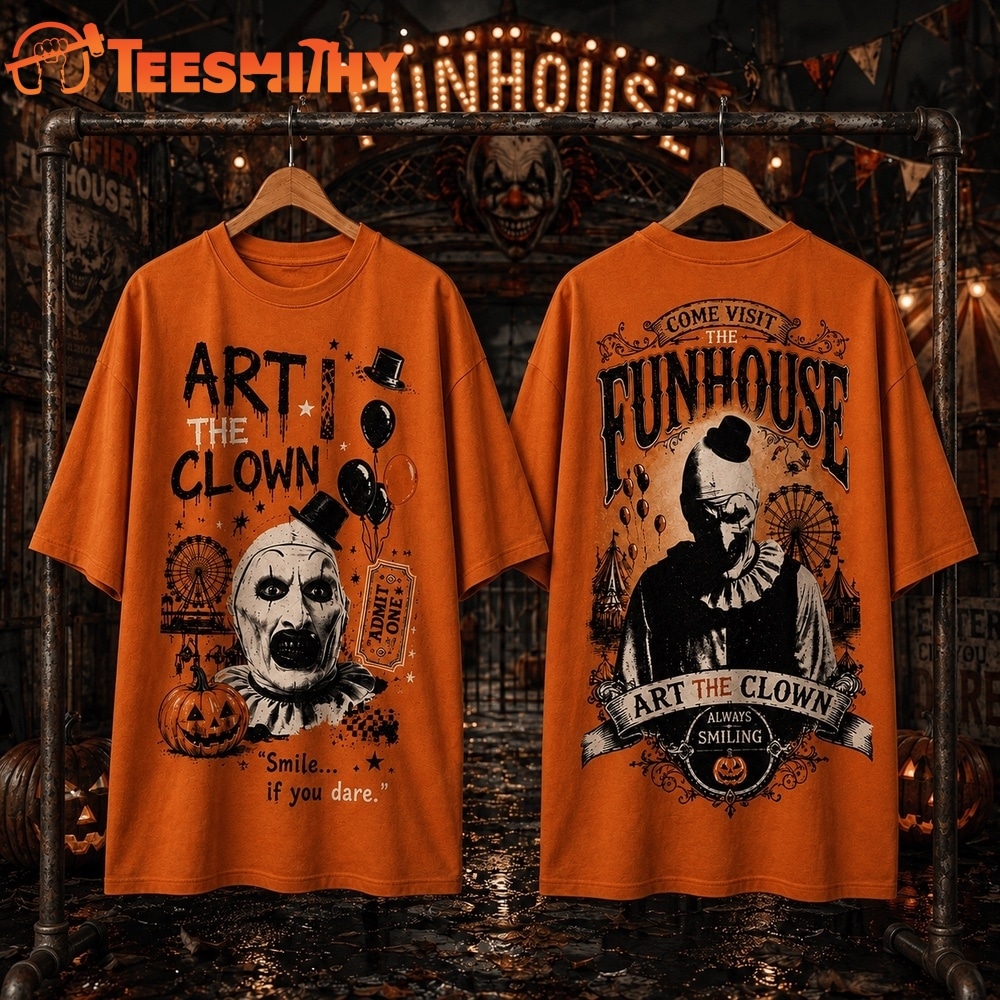 Terrifier Funhouse Nightmare Halloween 3D Shirt 1 Terrifier Funhouse Nightmare Halloween 3D Shirt