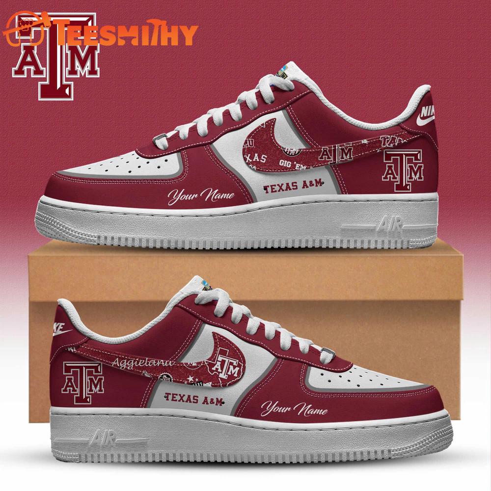 Texas A&M Aggies 2025 NCAA Women’s Volleyball National Champions Air Force 1 Shoes Sneaker