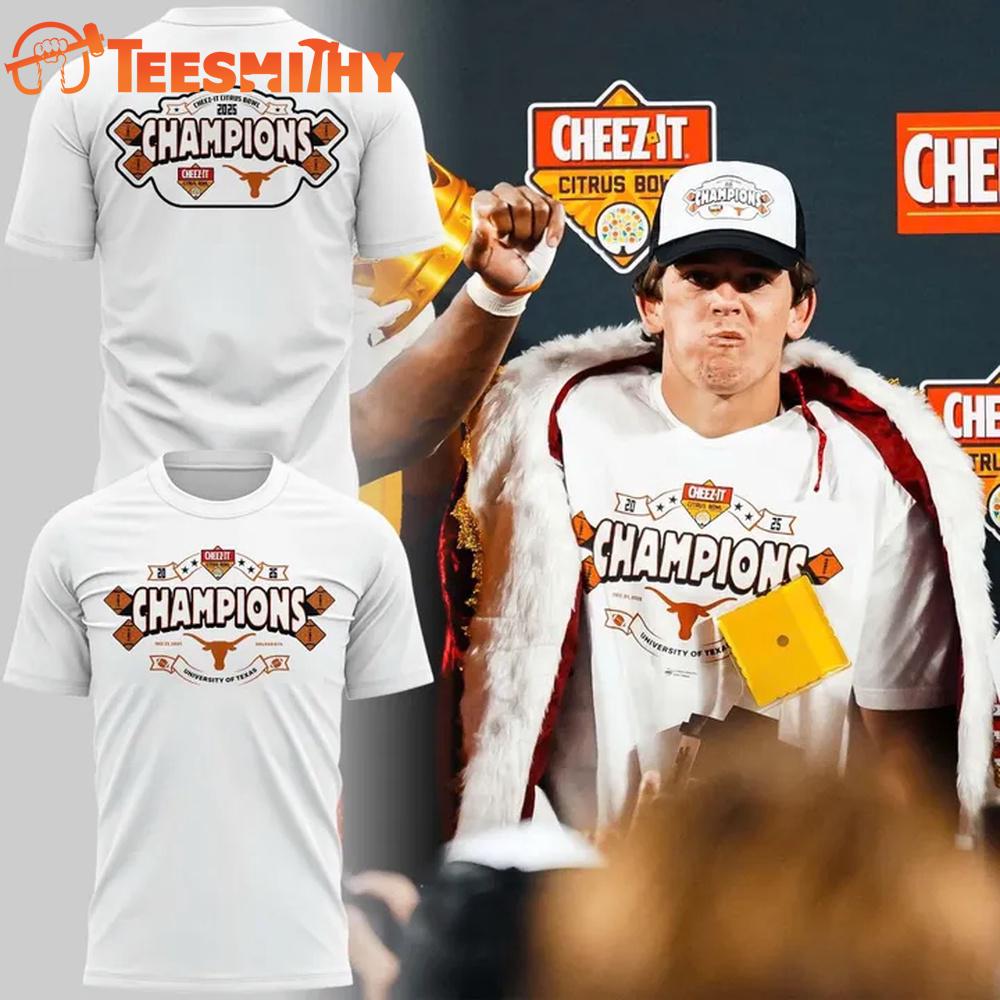 Texas Longhorns 2025 Cheez-It Citrus Bowl Champions Limited Edition T Shirt