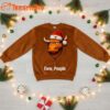 Texas Longhorns 2025 NCAA Mascot Eww People Christmas Ugly Sweater