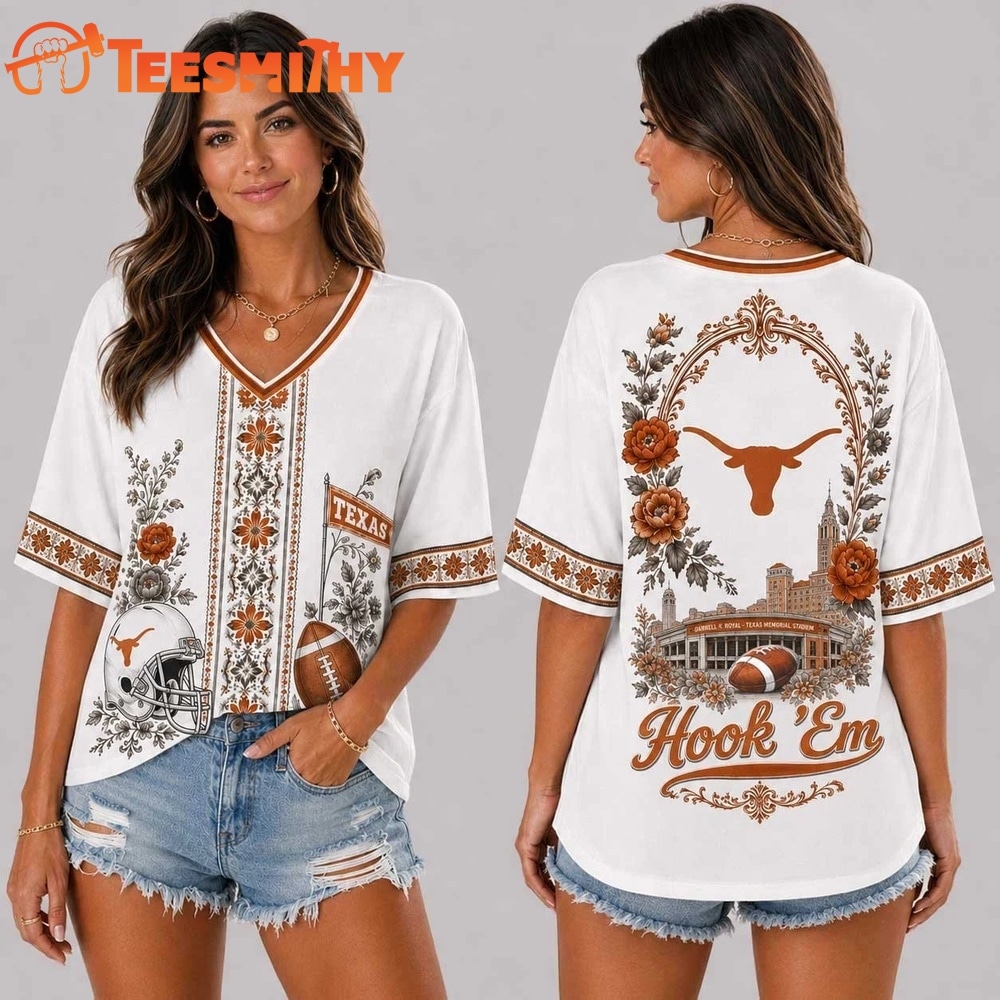 Texas Longhorns NCAA Collegiate Pride Collection V Neck T Shirt