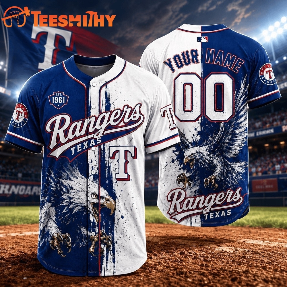 Texas Rangers 2026 MLB Eagle America Personalized Baseball Jersey