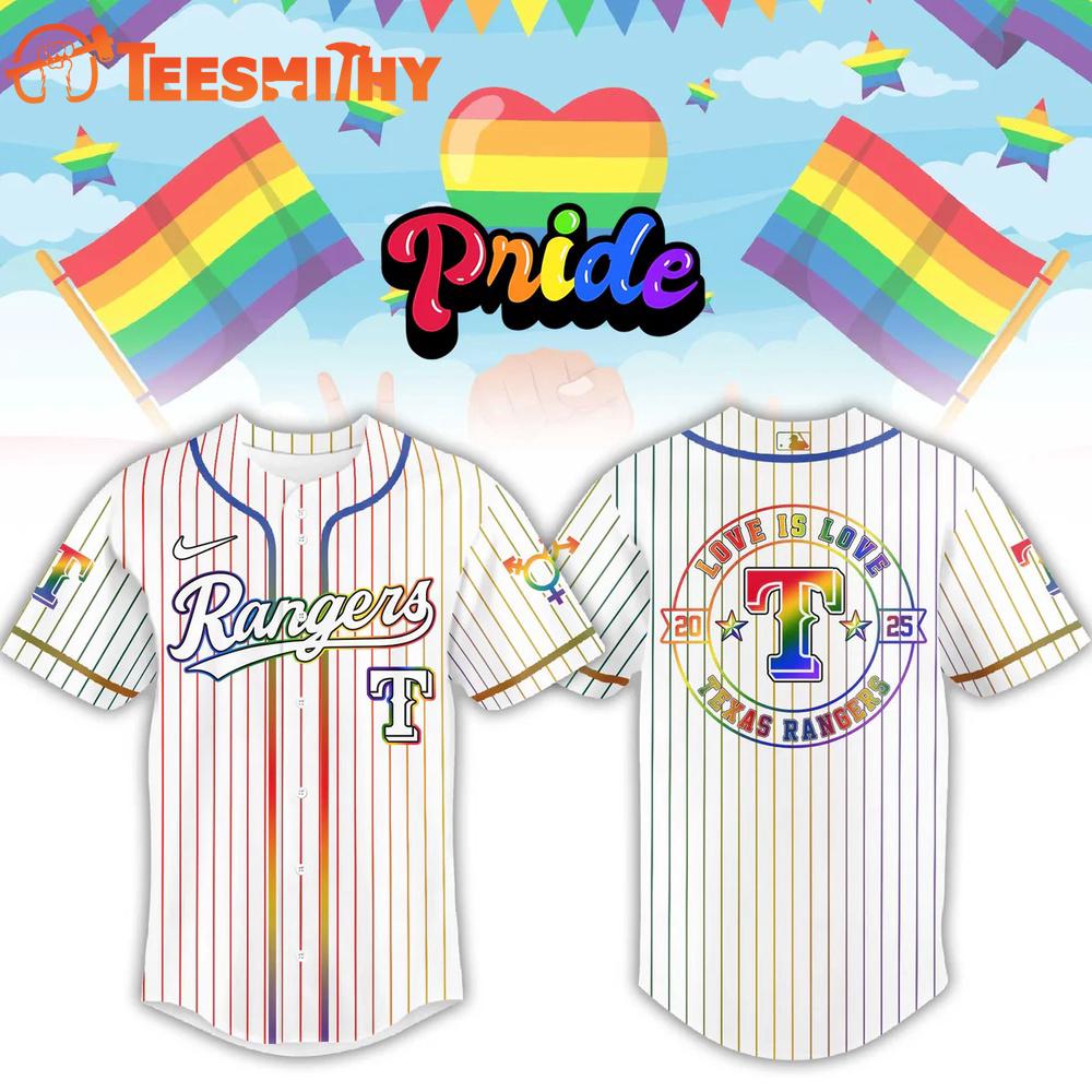 Texas Rangers 2026 MLB Lgbt Pride Baseball Teams Jersey Shirt