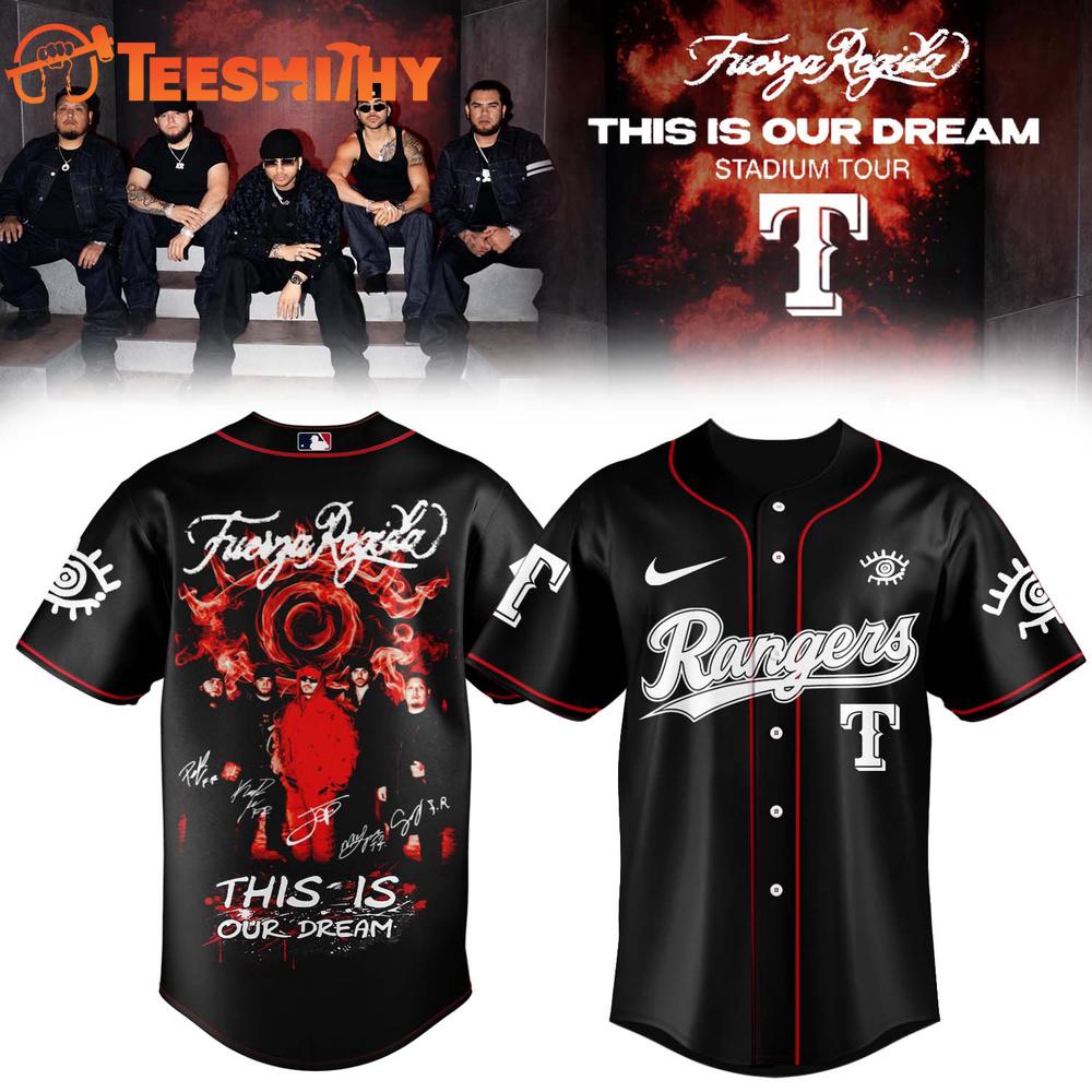 Texas Rangers X Fuerza Regida This Is Our Dream Stadium Tour 2026 Signature Baseball Jersey