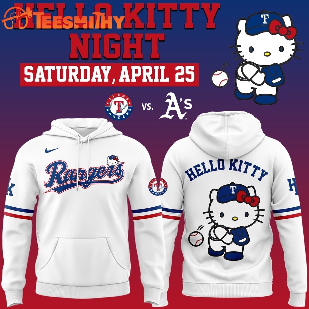 Texas Rangers x Hello Kitty Night 2026 Limited Edition Hoodie