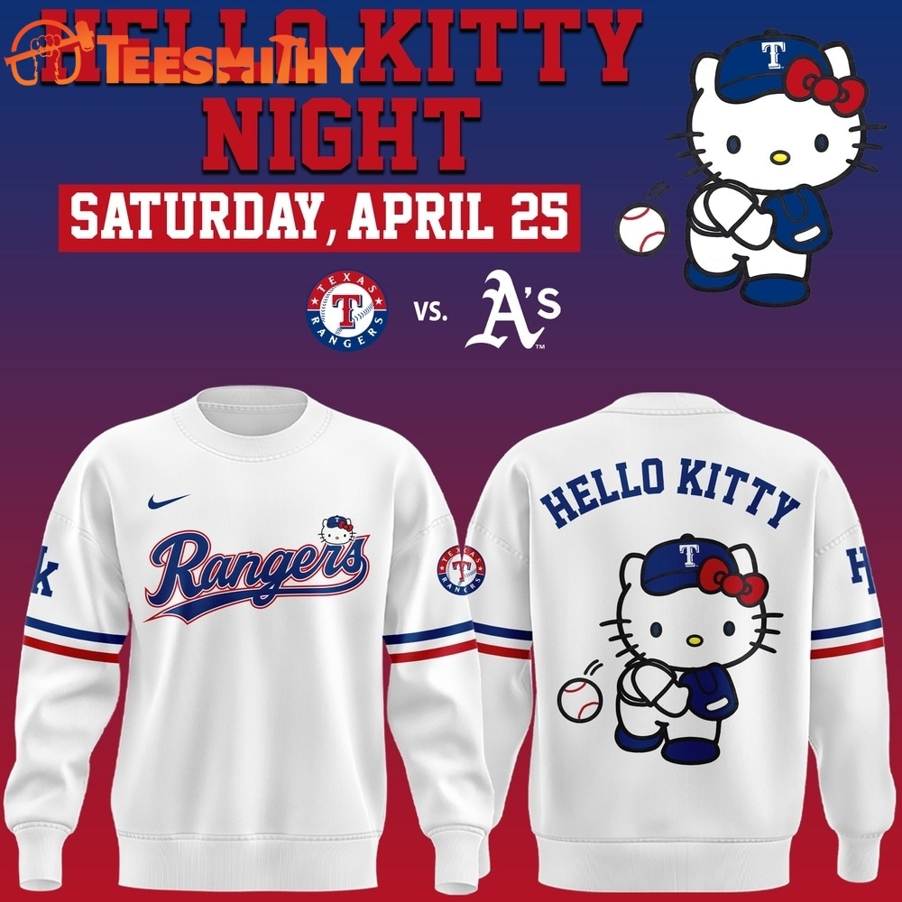 Texas Rangers x Hello Kitty Night 2026 Limited Edition Sweatshirt