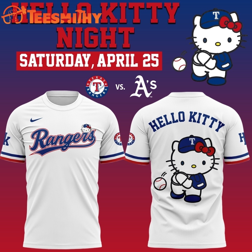 Texas Rangers x Hello Kitty Night 2026 Limited Edition T Shirt