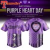 Texas Rangers x Purple Heart Day New Design Baseball Jersey