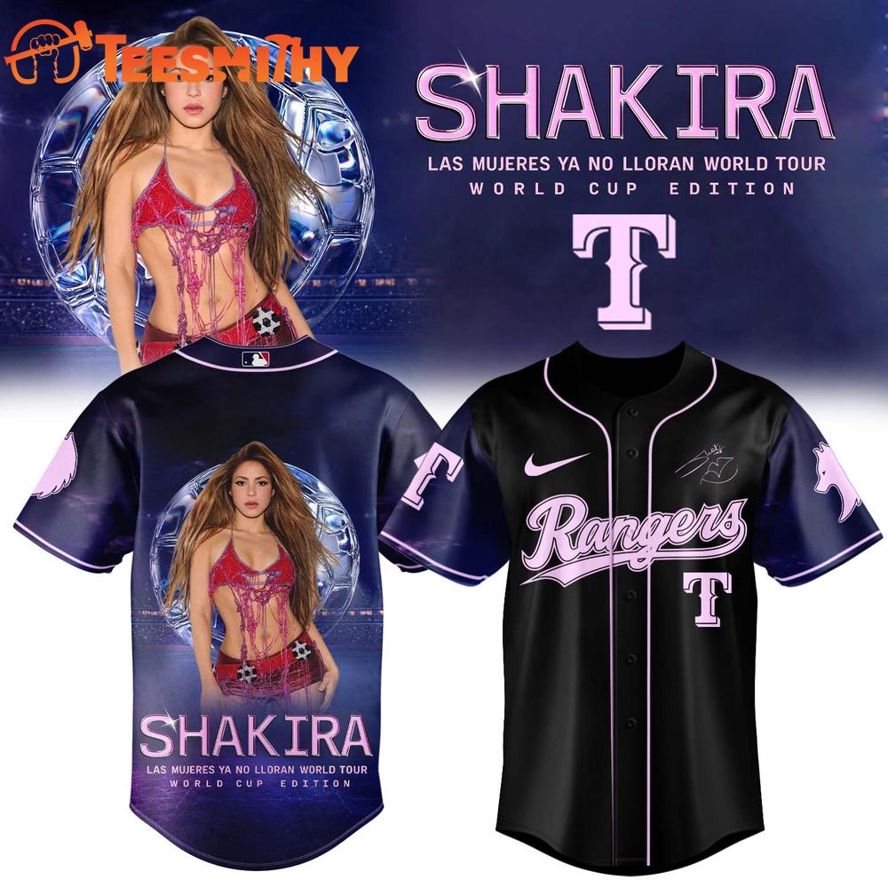 Texas Rangers x SHAKIRA Las Mujeres Ya No Lloran World Tour 2026 Signature Baseball Jersey