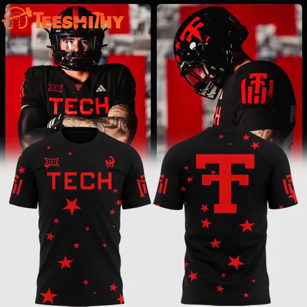Texas Tech Red Raiders 2025 The 100th Anniversary Throwbacks Star Special New T Shirt
