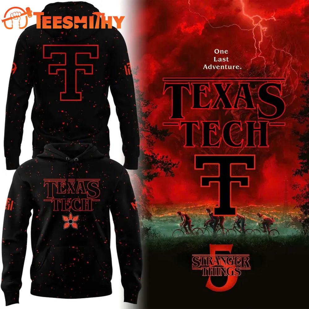 Texas Tech Red Raiders x Stranger Things Hoodie Shirt
