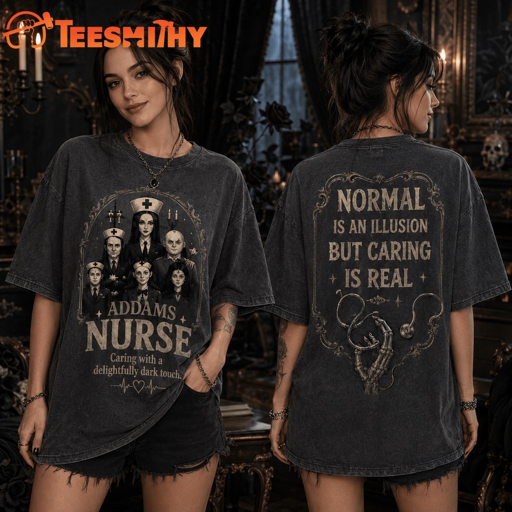 The Addams Family Nurse Delightfully Dark Care 3D Shirt