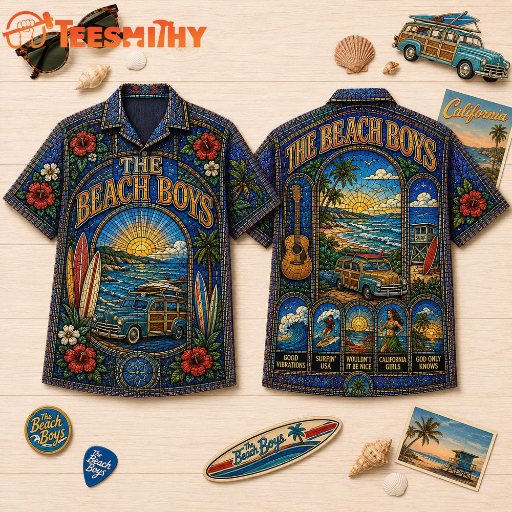 The Beach Boys Vintage Music Summer Hawaiian Shirt