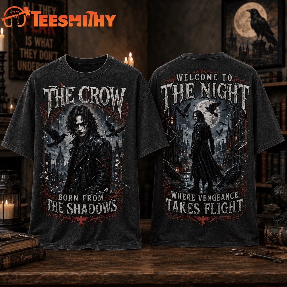 The Crow Born From The Shadows Welcome To The Night 3D Shirt