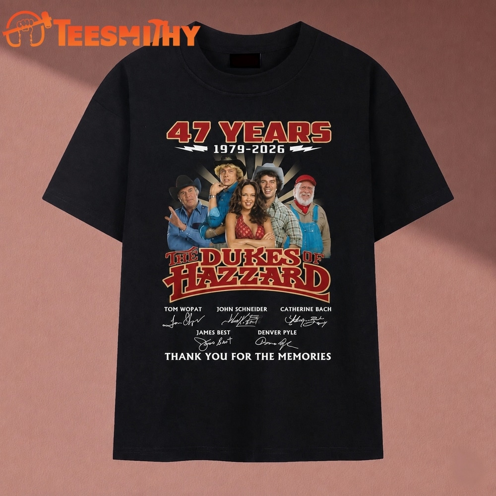 The Dukes Of Hazzard 47 Years 1979 2026 Signatures T Shirt