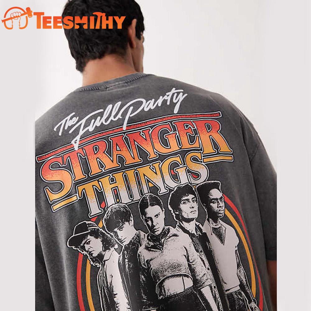 The Full Party Stranger Things Season 5 Live In Hawkins 2025 T Shirt