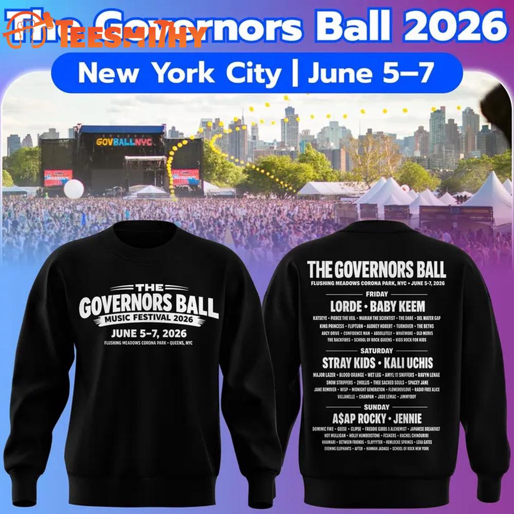The Governors Ball Music Festival 2026 Limited Edition Black Sweatshirt