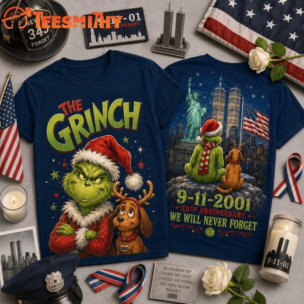 The Grinch 911 Memorial 25th Anniversary 3D Shirt