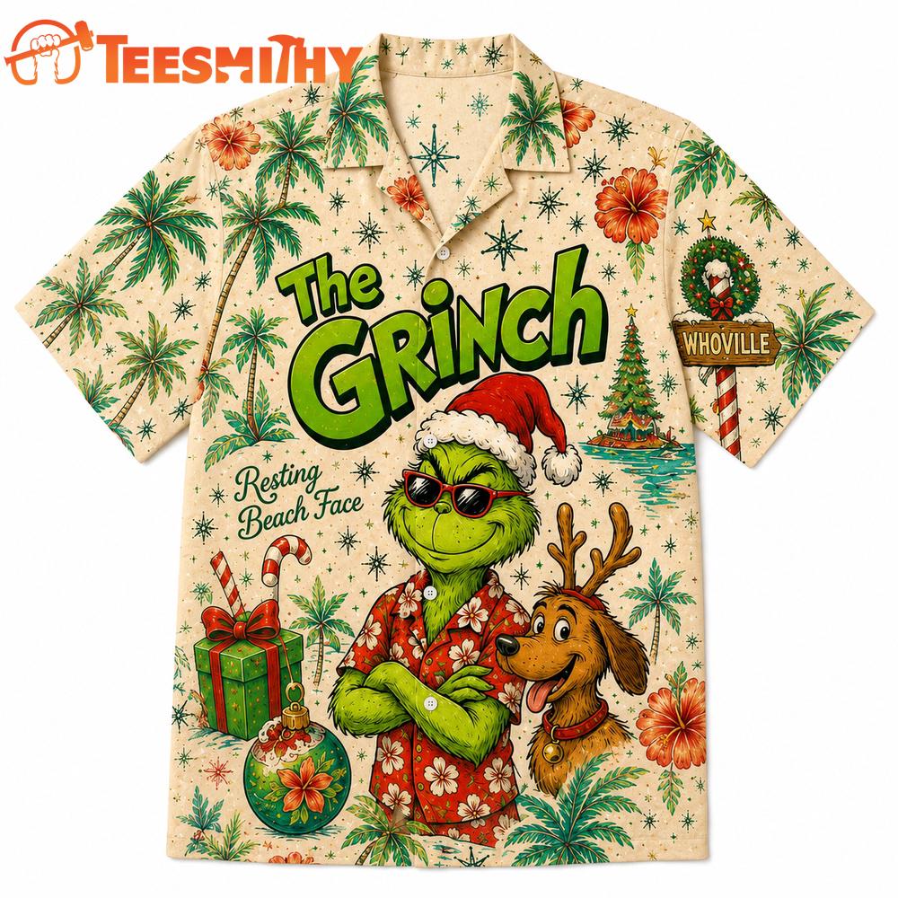 The Grinch Tropical Summer Vibes Hawaiian Shirt