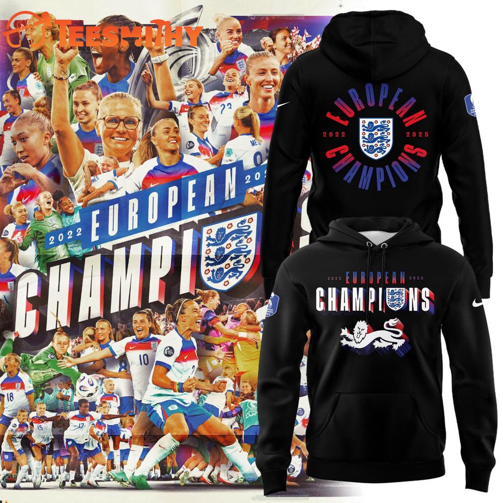 The Lionesses 2025 Champions UEFA European Women’s Championship Black Hoodie