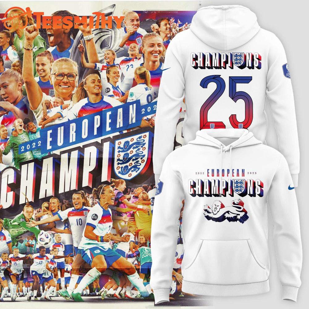 The Lionesses New Uniform UEFA European Women’s Championship 2025 Hoodie