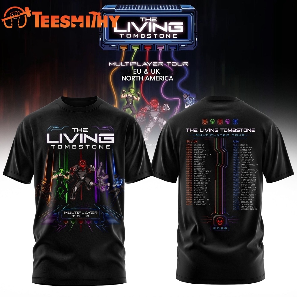 The Living Tombstone Multiplayer Tour 2026 3D Shirt