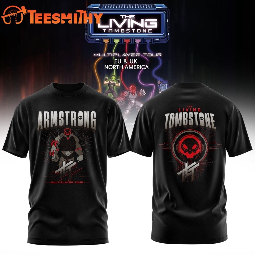 The Living Tombstone Multiplayer Tour 2026 Amstrong T Shirt