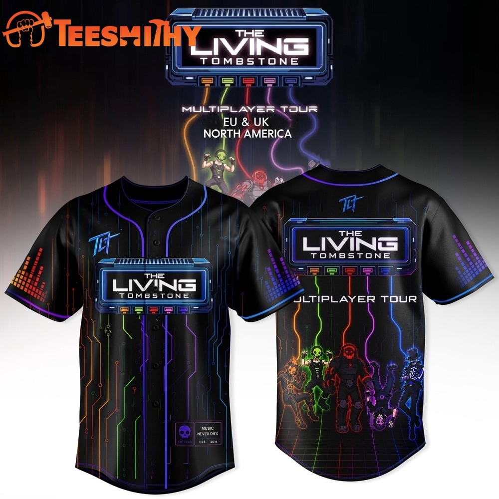 The Living Tombstone Multiplayer Tour 2026 Exclusive Baseball Jersey