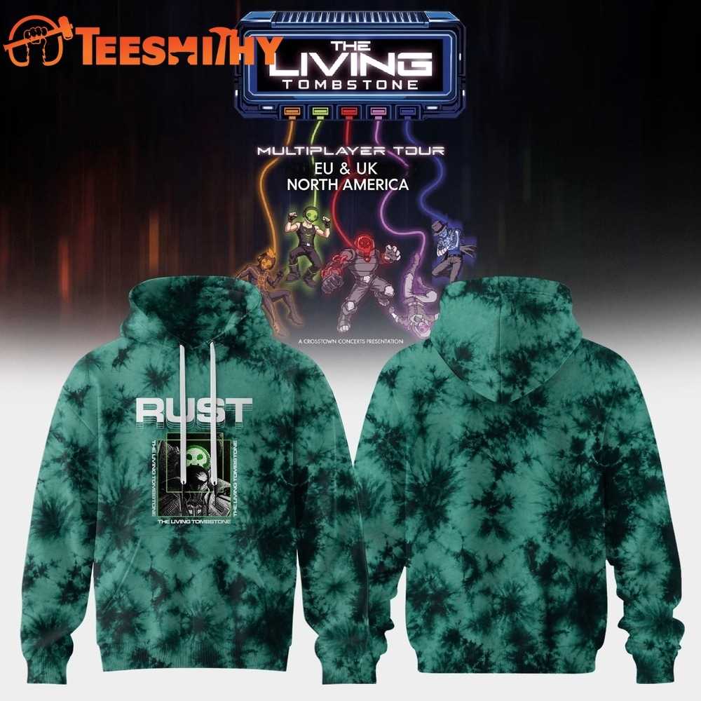 The Living Tombstone Multiplayer Tour 2026 Rust Hoodie