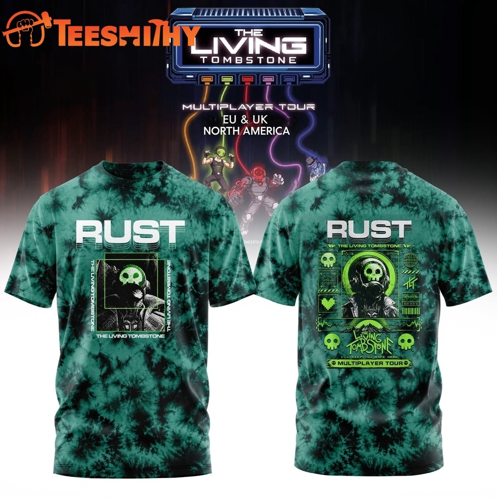 The Living Tombstone Multiplayer Tour 2026 Rust T Shirt